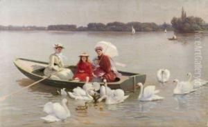 Promenade En Barque by Jules Scalbert