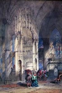 The Tomb And Chapel Of Cardinal Beaufort, Winchester Cathedral Presbytry by Thomas Scandrett