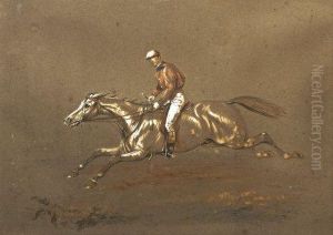 Racing Scene by Robert Richard Scanlan