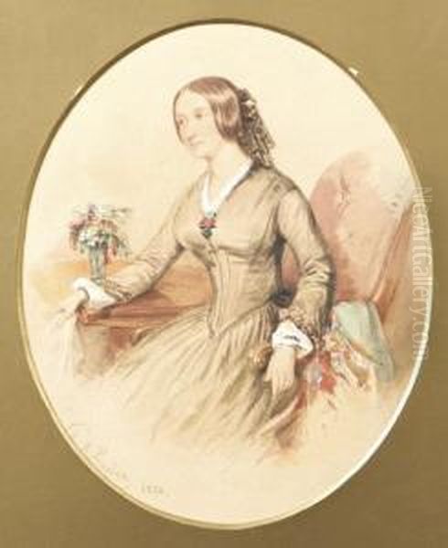 Half Length Portrait Of A Lady - view 1