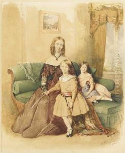 Isabella Marston Nee Fenton With Lascellesand Lilla - view 1