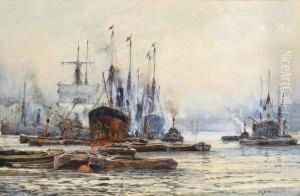 London Bridge by William Harrison Scarborough
