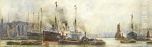 The Lower Pool London by William Harrison Scarborough