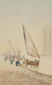 Dhows On The Nile by Spyridon Scarvelli