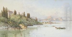 View Of The Citadel, Corfu by Spyridon Scarvelli