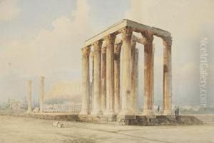Temple Of Jupiter, Athens by Spyridon Scarvelli