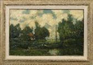 Gewasserlandschaft by Egbert Rubertus Derk Schaap