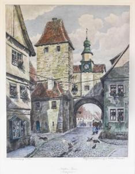 Rothenburg Street Scene - view 1