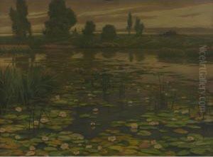 Pond Lilies by Wilhelm S. Schacht