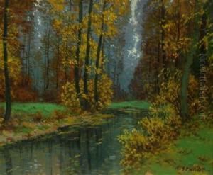 A Forest Brook by Karel Schadt