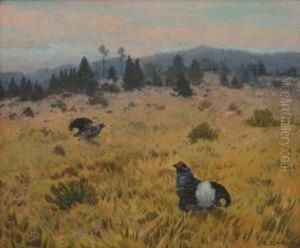 Mating Wood Grouse by Karel Schadt