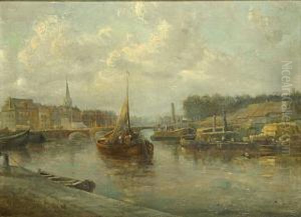 Visserssloep Op De Rivier - view 1