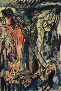 Kreuzigung by Fritz Schaefler
