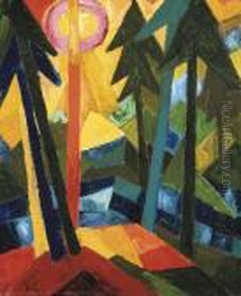 Wald (mit Sonne) - view 1