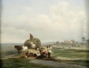 Le Repos Pendant Les Moissons by Hendrik Adolf Schaep