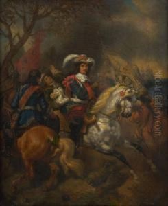 Choc De Cavalerie by Theodore Schaepkens