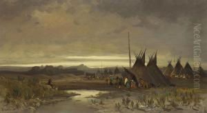 Morning On The Lava Beds by Frederick Ferdinand Schafer