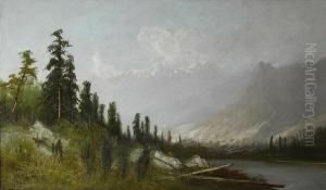 A Sierra Lake With Snow-capped Peaks Beyond by Frederick Ferdinand Schafer