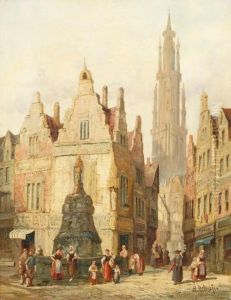 In The Street by Henry Thomas Schafer