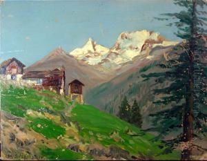 Paesaggio Di Montagna by Otto Schaffenakor