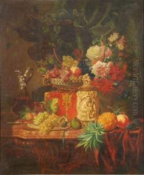 Still Life Of Fruit,
Flowers - view 1