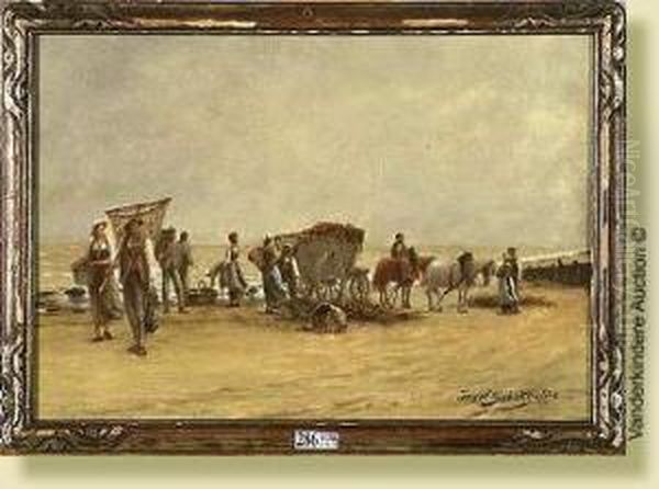 Pecheurs Sur La Plage - view 1