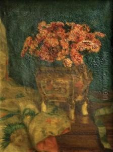 Jarron Con Flores by Malva Schalek