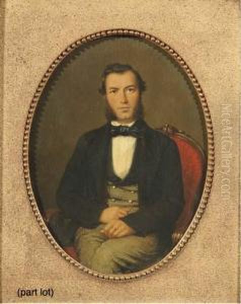 Portrait Of Caspar Leonard Van Gijen; And Portrait Of Mrs C.l. Van Gijen - view 1