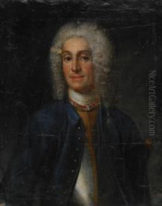 Portratt Sannolikt Forestallande Oversten Friherre Nils Von Ungern Sternberg by Johan Henrik Scheffel