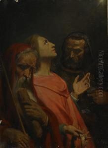 De Tre Vise Mannen Och Konungarnas Tillbedjan by Ary Scheffer
