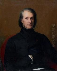 Portrait De Frans Liszt (1811 - 1886) by Henry Schaffer