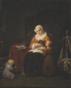 La Lecture Du Soir by Henry Schaffer
