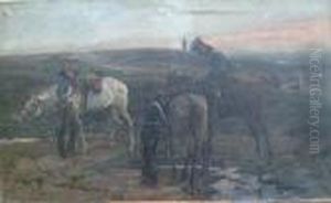 Cavalrymen After Battle