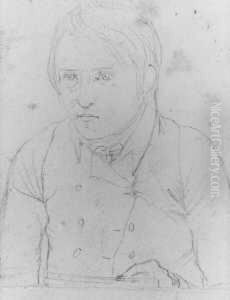 Bildnisstudie Eines Jungen Mannes (moglicherweise Ein Selbstbildnis). Verso: Fragment Einer Stehenden Figur Mit Einem Kind. Bleistift Auf Papier. H 9,3; B 7,2 Cm. Provenienz: Aus Dem Nachlas Der Kolner Kunsthistorikerin Dr. Hella Robels. Der Fruhverst