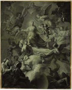 The Coronation Of The Virgin With God The Father