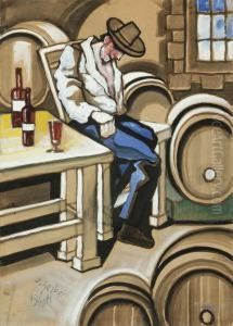 At The Winery by Hugo Scheiber