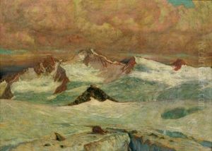 Stubaieralpen by Leopold Scheiring