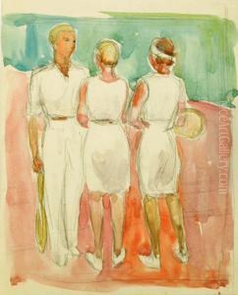 Tennisspieler Um 1925 - view 1