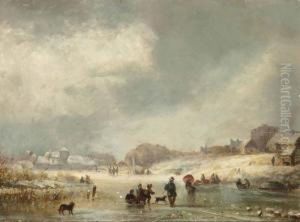 Fun On A Frozen Waterway