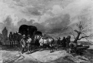 Die Uberfahrt. by August Franz Schelver