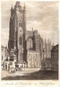 Ansicht Der Domkirche Vom Schlossplatze by Josef Schembera
