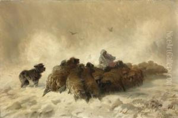 Le Troupeau De Moutons Dans La Tempete - view 1