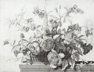 Kosz Kwiatow by Pieter I Schenck