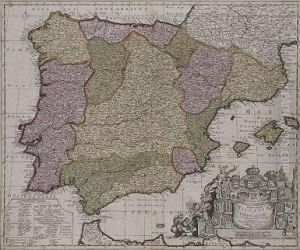 Mapa De Espana Y Portugal Regnorum Hispanie Et Portugalliae