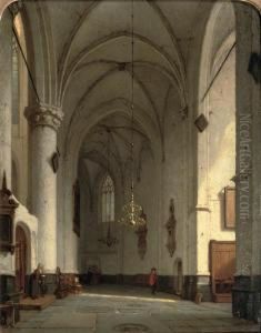 A Sunlit Church Interior, St. Bavo Haarlem