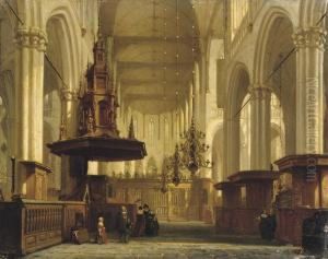 The Pulpit In The Nave Of The Nieuwe Kerk, Amsterdam