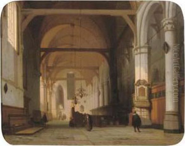 A Sunlit Church Interior - view 1