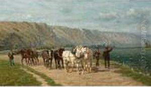 Le Batelier by Cornelis Albertus Johannes Schermer
