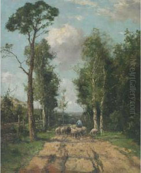 Leading The Flock To Pasture - view 1