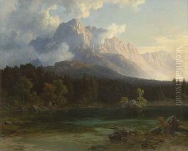 Am Badersee Bei Grainau. - view 1